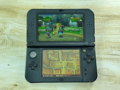 IPS Nintendo New 3DS XL Metallic Black Console IPS Top Japan ver R6266 - Image 1 of 4