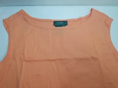 Camiseta sin mangas Lauren Ralph Lauren Sport para mujer M mediana melocotón algodón Foto 1 de 4