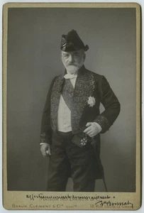 Cabinet circa 1900 Ad. Braun. Un académicien grand-croix de la Légion d'Honneur. - Picture 1 of 3