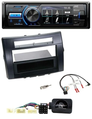 JVC Bluetooth Lenkrad USB DAB Autoradio für Toyota Corolla Verso 04-07 schwarz - Bild 1 von 4
