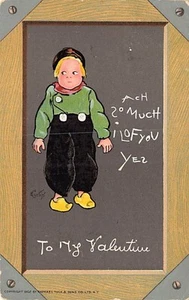 Postcard: To My Valentine, Dutch Boy, Tuck's UDB Posted 1910 - Picture 1 of 2