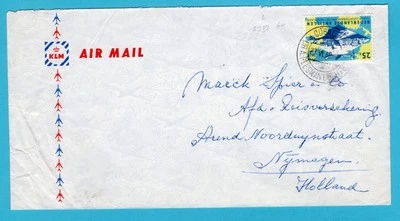 NETHERLANDS ANTILLES KLM air cover 1960 Curaçao Dr A. Plesman airport cancel - Image 1 of 2