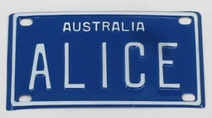 ALICE NOVELTY NAME MINI TIN AUSTRALIAN LICENSE NUMBER PLATE - Bild 1 von 1