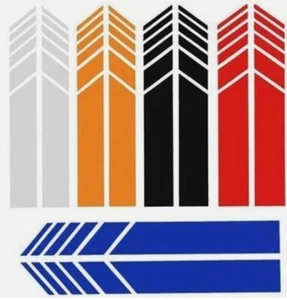 KIT 2 ADESIVI STRISCE SPECCHIETTO VINILE DECORAZIONE AUTO MOTO STICKERS DECAL - Picture 1 of 9