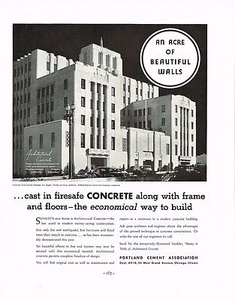 GRAN anuncio impreso fotográfico de edificio Sunkist Art Deco vintage de 1930 - Imagen 1 de 1