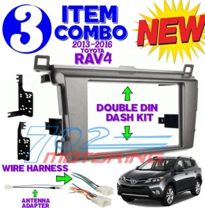 PARA TOYOTA RAV4 2013-UP Radio Estéreo Instalación Kit de Tablero Combo + WH+AT - Imagen 1 de 12