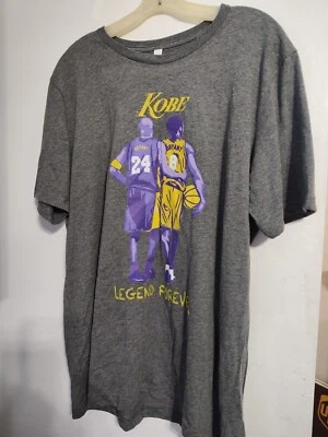 Kobe Bryant-Legend  Forever-Dark Gray-Men's T-Shirt -Adult Size XL-NEW NO TAGS - Image 1 of 4