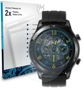 Bruni 2x Écran protecteur pour Realme Watch S Pro Protecteur d'écran - Photo 1 sur 4