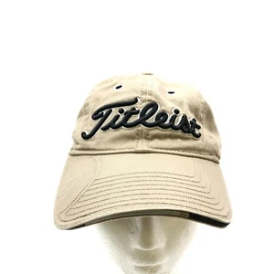 Titleist Golf Hat Light Brown Beige Adjustable Mens - Picture 1 of 5