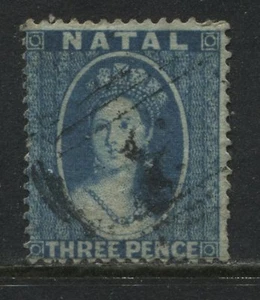 Natal QV 1860 3d blue perf 14 used - Picture 1 of 1