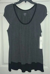Camisa DKNY Urban Essentials elástica modal para dormir M carbón brezo negra nueva con etiquetas - Imagen 1 de 4