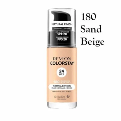 Revlon Colorstay Natural Finish Foundation - Normal 180 Sand Beige 30ml 4 FOR 3 - Image 1 of 2