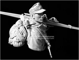 young miniatures ww 2 german ski jager 1/10 scale bust figure model YM1896 - Picture 1 of 5