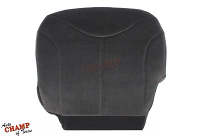 GMC Yukon SLE 2000-2002 - Cubierta de asiento de tela de repuesto inferior del lado del conductor gris oscuro Foto 1 de 4