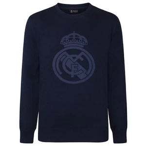 Real Madrid Official Soccer Gift Boys Crest Sweatshirt Top - Picture 1 of 3