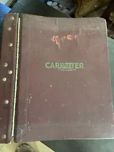 1940s & 1950’s Carter carburator co. Parts & service manual Information - Picture 1 of 10