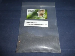 Rock Tumbling Grit - 4 ounces of 120 Silicon Carbide - Picture 1 of 1