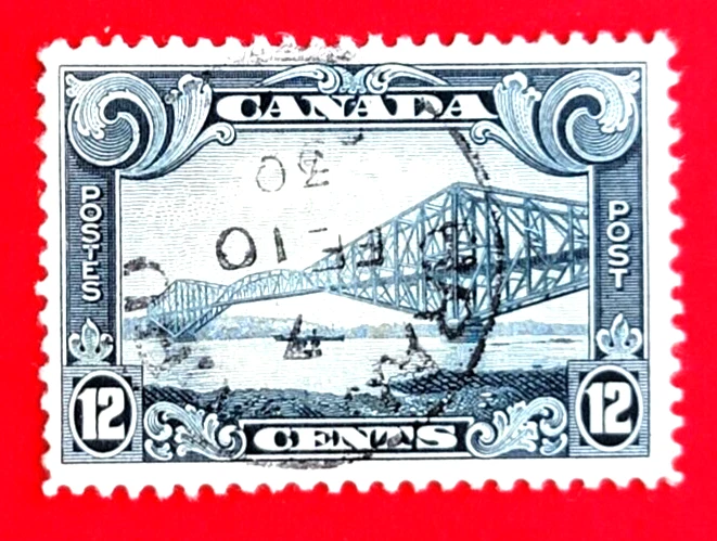 Канадская марка 156 «Квебекский мост» б/у - Изображение 1 из 1
