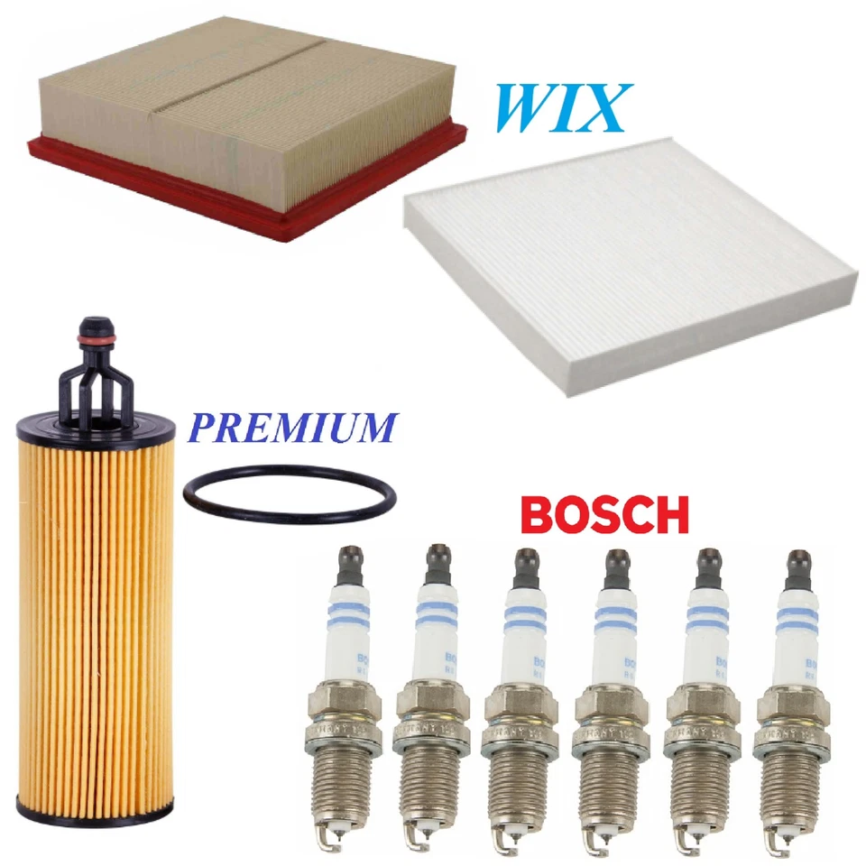Tune Up Kit Filters Spark Plugs For JEEP GRAND CHEROKEE L V6 3.6L 2021 - Image 1 of 1