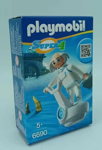PLAYMOBIL 6690 Super 4 DR X mit Technopolis-Fluggerät und Aktenkoffer DrX NEU - Picture 1 of 10