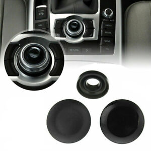 For Audi A4 A5 A6 A8 Q5 Glossy Black Center Console Button Cover MMI Repair Knob