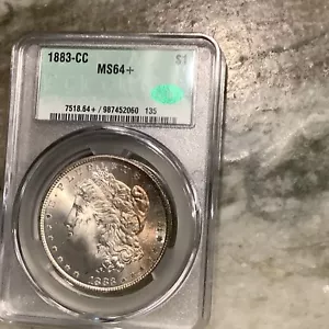 1883-CC Silver Morgan Dollar MS64+ - Picture 1 of 3