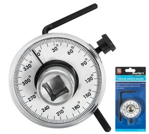 BlueSpot Torque Angle Gauge Easy Read Face For Socket Ratchets 1/2" Drive - Picture 1 of 3