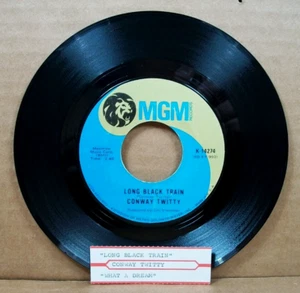 Conway Twitty - Long Black Train/What A Dream (45 RPM, MGM) - Imagen 1 de 6