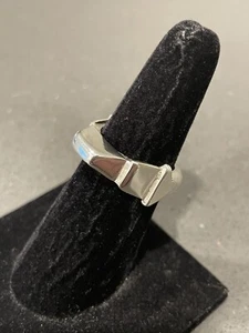 Vintage Silver Ring 925 Modernist Brutalist Nordic Scandinavian 6.85 Grams K107 - Picture 1 of 14