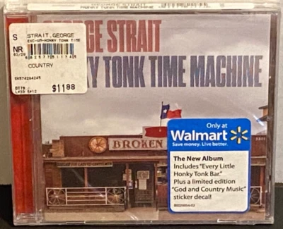Sealed GEORGE STRAIT Honky Tonk Time Machine 2019 MCA Country CD Decal WALMART Foto 1 de 2