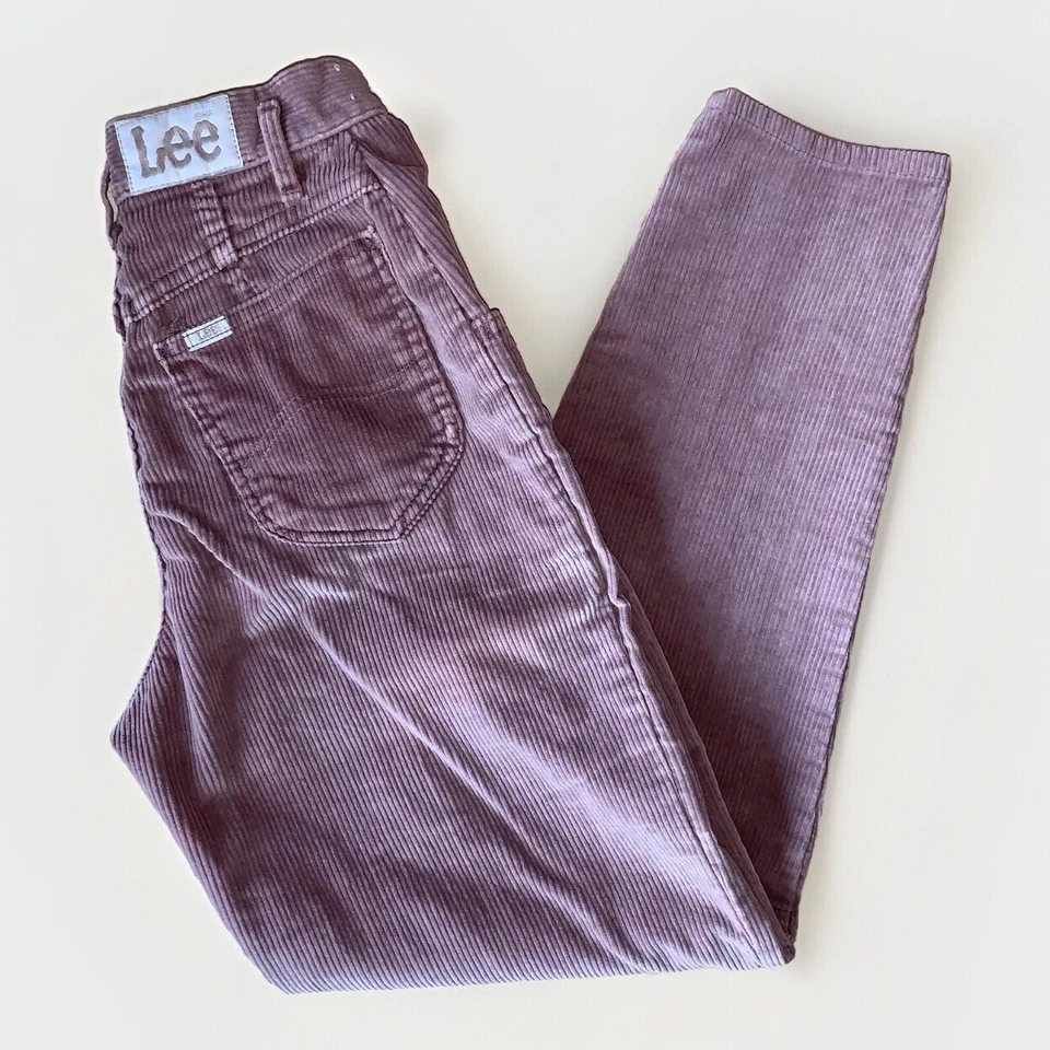 Pantalón de pana Lee Elephant vintage cónico hecho en unión años 70 para hombre 23x29 Foto 1 de 4