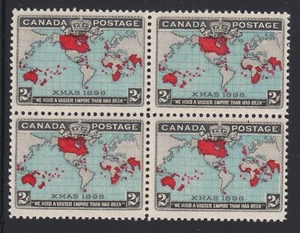 Canada Sc 86b MNH. 1898 2c Imperial Penny Postage, deep blue oceans, block of 4 - Picture 1 of 1