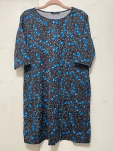 Damen Marimekko Obst Blau Kirsche Kleid Tunika Gr. M Mehrfarbig Baumwolle - Bild 1 von 11