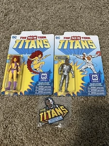 Funko Starfire Cyborg Figure Lot - The New Teen Titans DC League Of Collectors - Picture 1 of 7