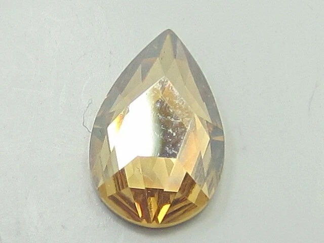 12 Pcs. PEAR 8x5mm GOLDEN SHADOW STAR BRIGHT FLATBACK Rhinestones - Image 1 of 1