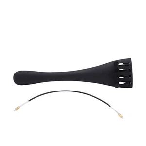 4/4 Cello Tailpiece Carbon Fiber 4 Tuners String Board with Fine Tuning Tail Gut - Picture 1 of 12