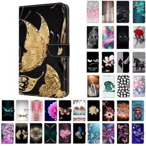 Painted Leather Case For Apple iPhone 16 Pro Max 16 Plus Wallet Flip Phone Cover - Picture 1 of 65