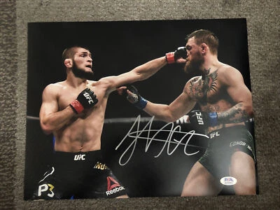 Khabib Nurmagomedov The Eagle Signed 11x14 Photo PSA COA - Image 1 of 3