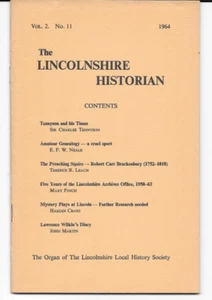 The Lincs Hist. Vol2 No.11 - Tennyson; Mystery Plays @ Lincoln; Genealogy; &c - Picture 1 of 2