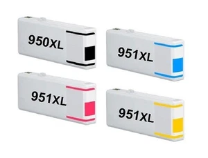 4 Tinte für HP OfficeJet Pro 8100 8600 8600 Plus ePrinter / 950XL 951XL mit CHIP - Bild 1 von 1