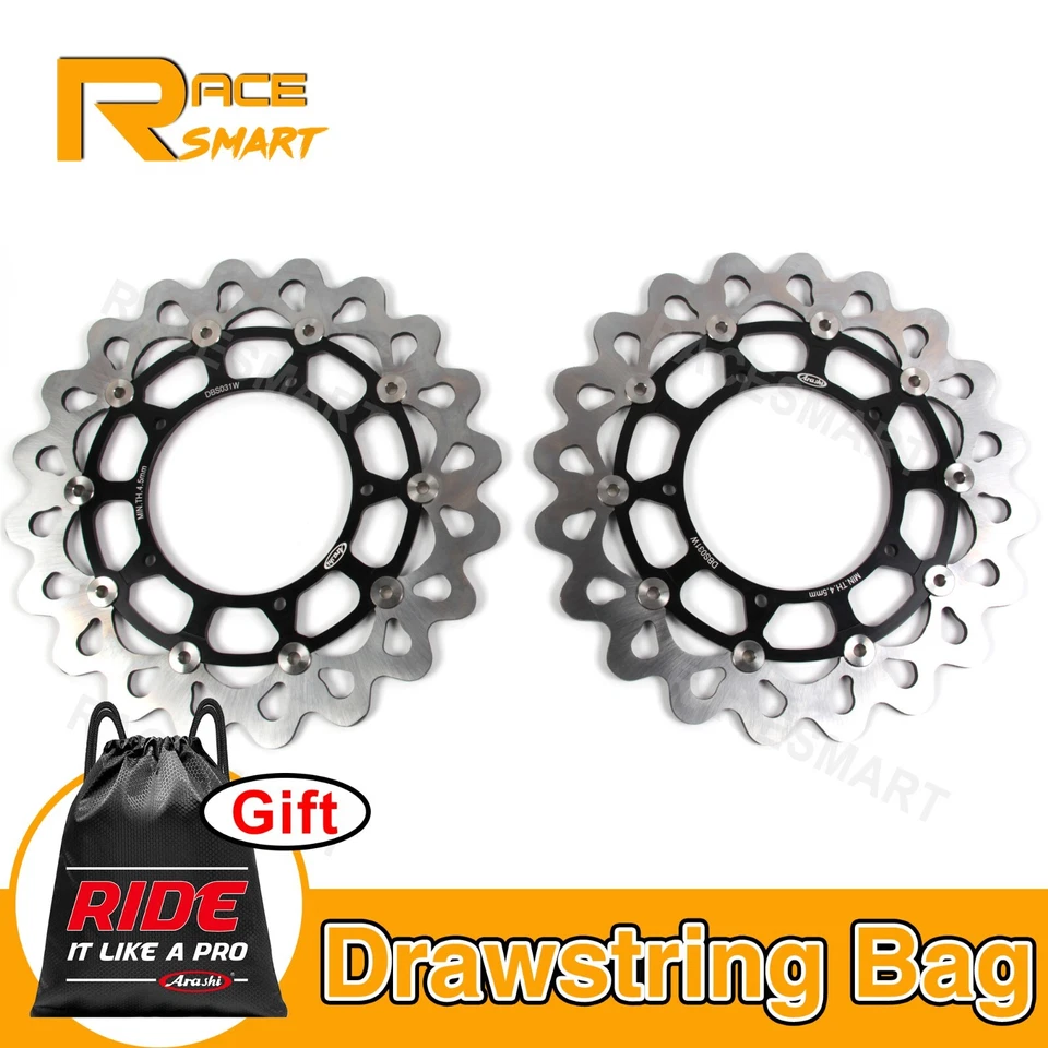 Rotores de disco de freno delanteros para Yamaha YZF R1 2015-2021 YZF R6 2017-2020 R1S 2016-17 Foto 1 de 4