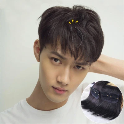 REMEEHI Men's 100% Real Human Hair Clip in Hair Extension Cover Thin/Loss Hairpiece
