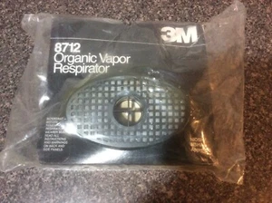 3M ORGANIC VAPOR RESPIRATOR  8712 NEW - Picture 1 of 11