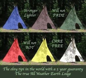 5 YEAR GUARANTY 20' CHEYENNE STYLE tipi/teepee - Picture 1 of 3