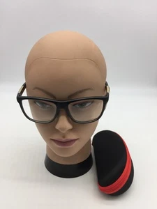 Marco óptico de gafas de diseñador de moda Gucci 53-20-145 negro - Imagen 1 de 9