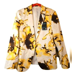 JF J.Ferrar Cotton Men's Floral Stretch Fabric Slim Fit Sport Coat New Sz: 42/S - Picture 1 of 16