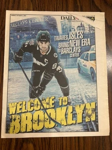 NEW YORK ISLANDERS IN BROOKLYN-  NEW YORK DAILY NEWS OCT. 4, 2015 PULL-OUT - Picture 1 of 1