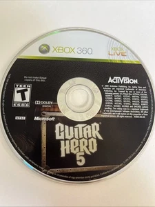 Guitar Hero 5 (Microsoft Xbox 360, 2009) Nur Disc. Getestet. Schneller Versand! - Bild 1 von 2