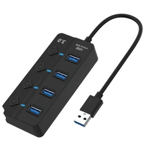 1 Stück Hub3.0 Splitter Hub Port Expander Schwarz Kunststoff 4 Prot 3.0+2.0 Hub X6Y2 - Bild 1 von 7
