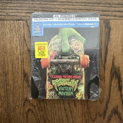 Teenage Mutant Ninja Turtles: Mutant Mayhem 4K Ultra HD Wal-Mart Steelbook New - Image 1 of 4